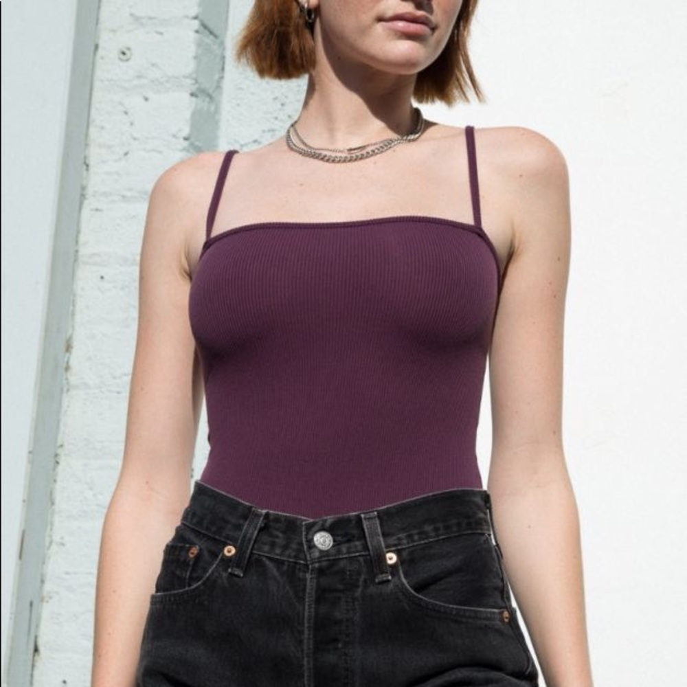 Brandy Melville Anne Bodysuit Purple